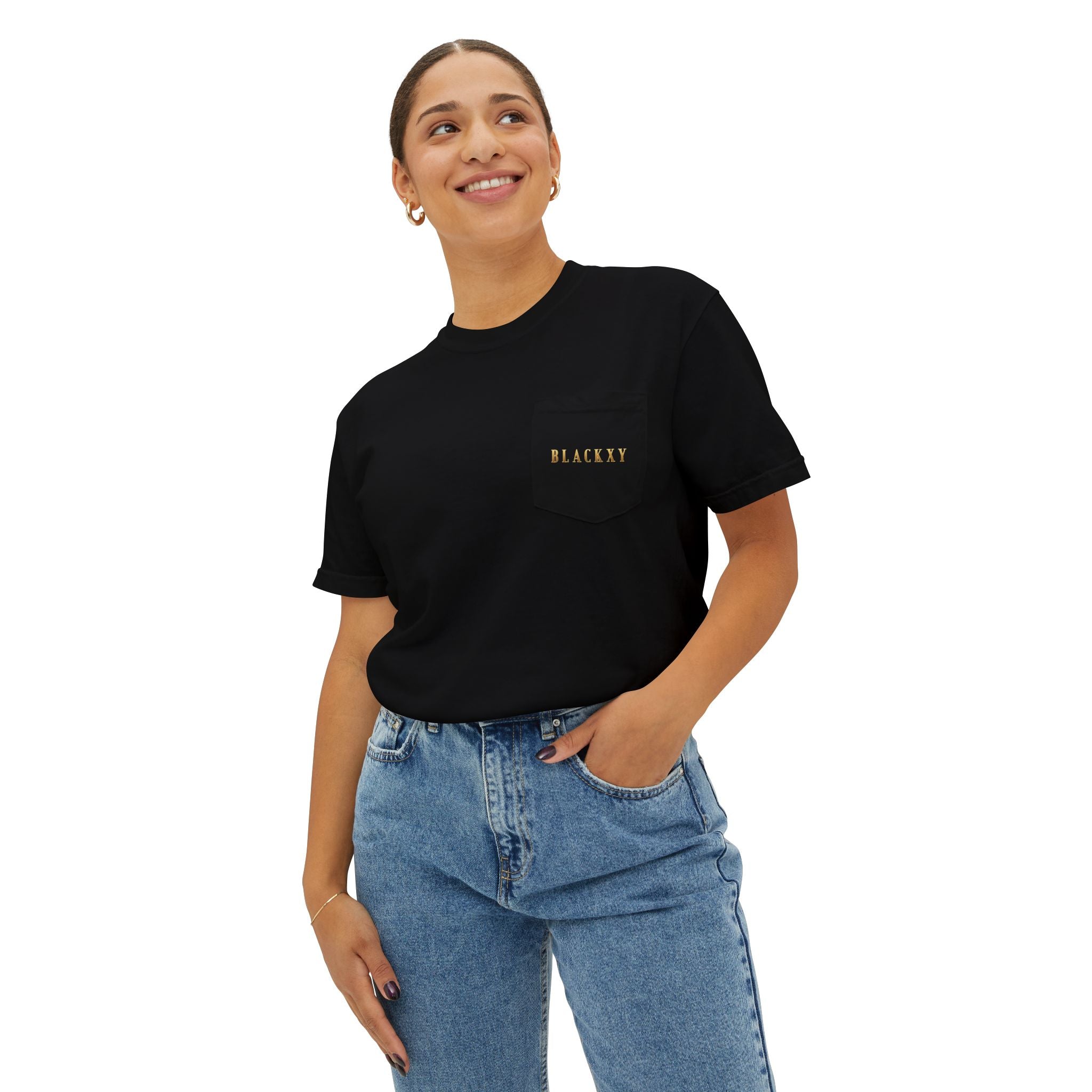 Women's Casual BLACKXY Pocket T-Shirt