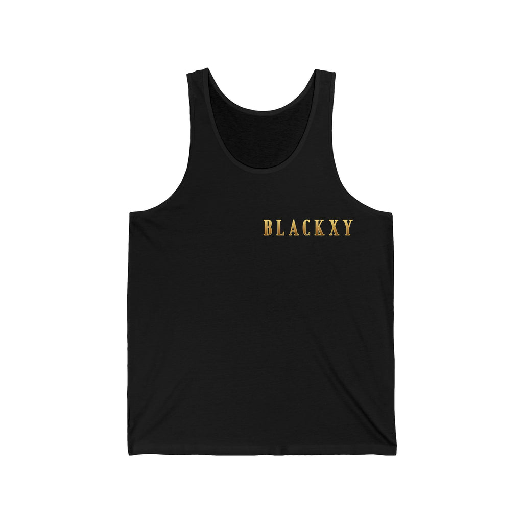 Stylish Men's Jersey Tank with 'BLACKXY' Design