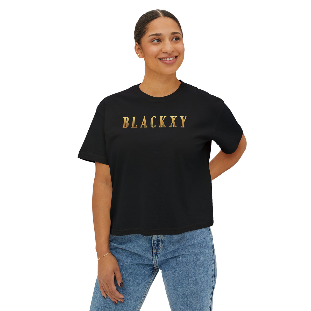 BLACKXY Trendy Women's Boxy Tee