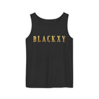 Gold Foil Lettered Men's Garment-Dyed Tank Top